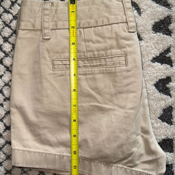 J. Crew Women's Weathered Broken-In Chino Shorts Khaki Size 00 EUC - Picture 7 of 7